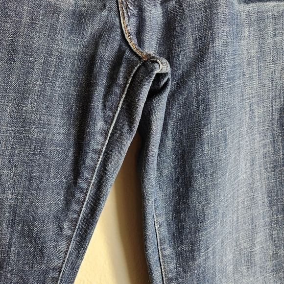 Levis Womens Dark Wash Mid Rise Boot Cut Jeans-Size 14/32 - Picture 3 of 9